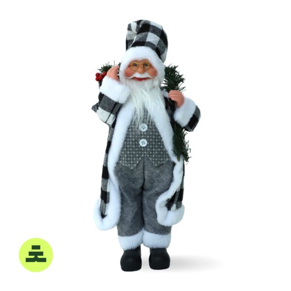 Santa Claus Silver 30 cm
