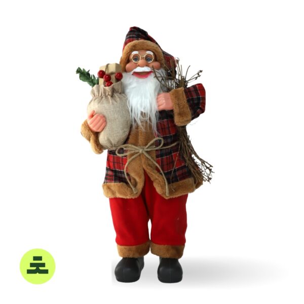 Santa Claus Rustical Red 45 cm