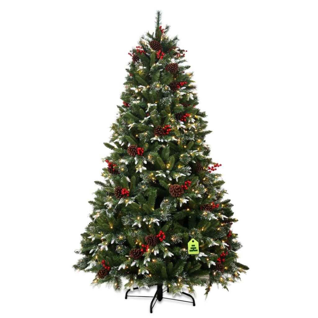 Borovice Zasněžená 550 LED 210 cm