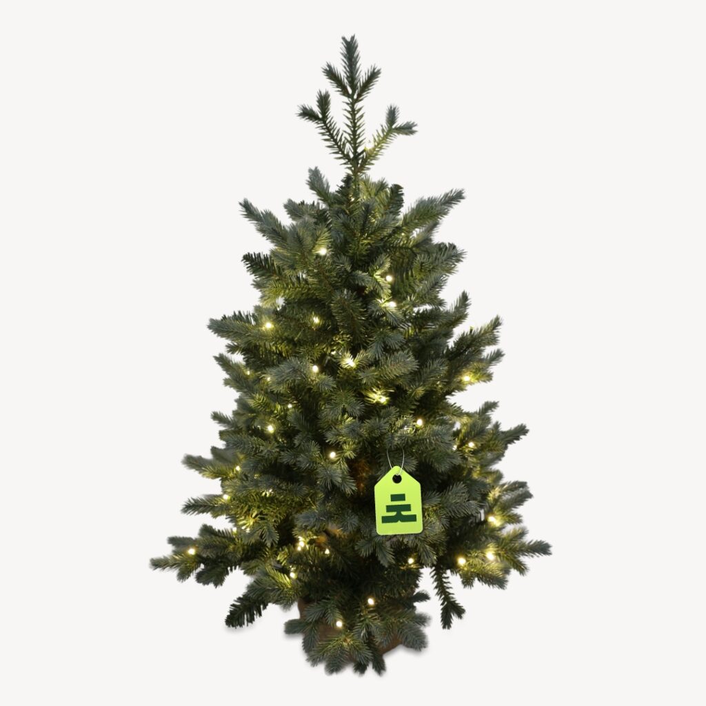 Smrk Modrý 100 LED 90 cm