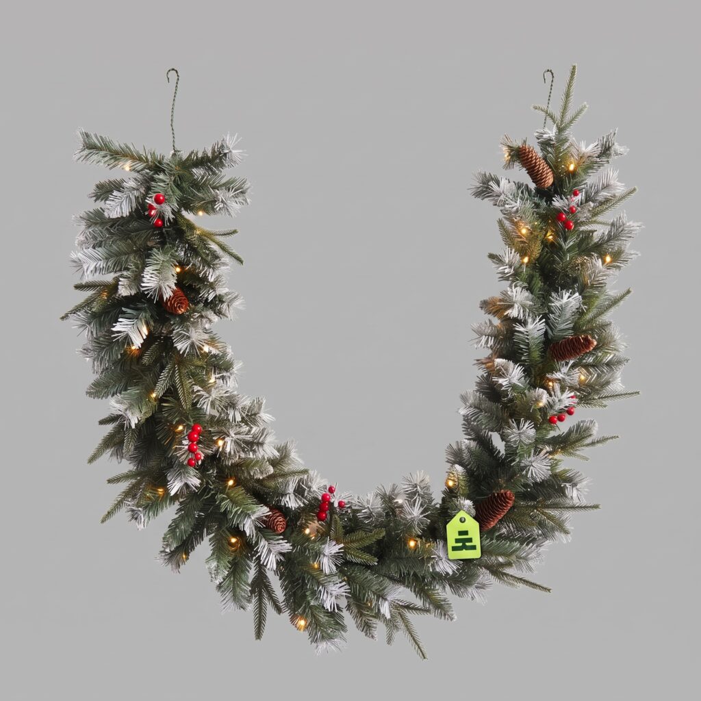 Girlanda Zasněžená Zdobená 70 LED 300 cm