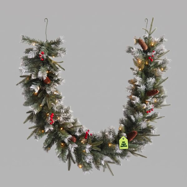 Girlanda Zasněžená Zdobená 70 LED 300 cm