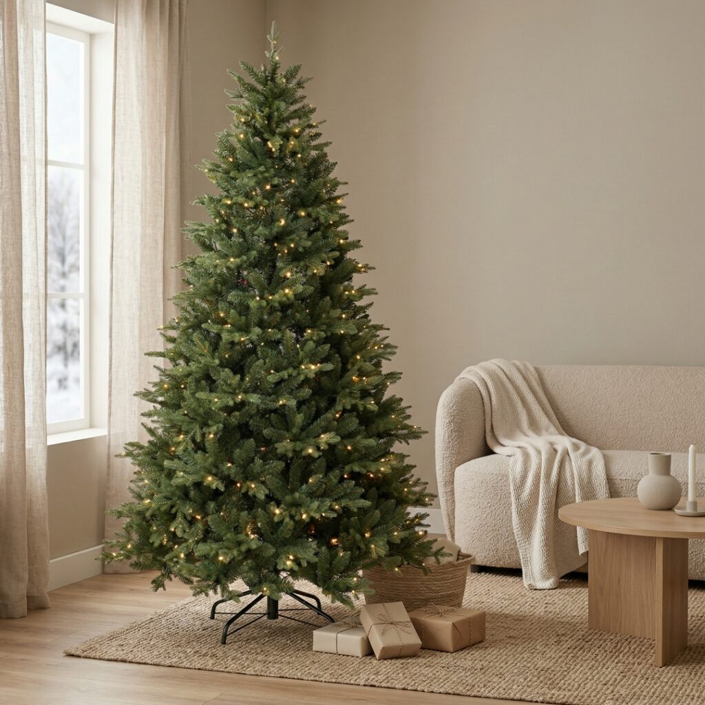 Smrk Přírodní 550 LED 210 cm - produktová galerie
